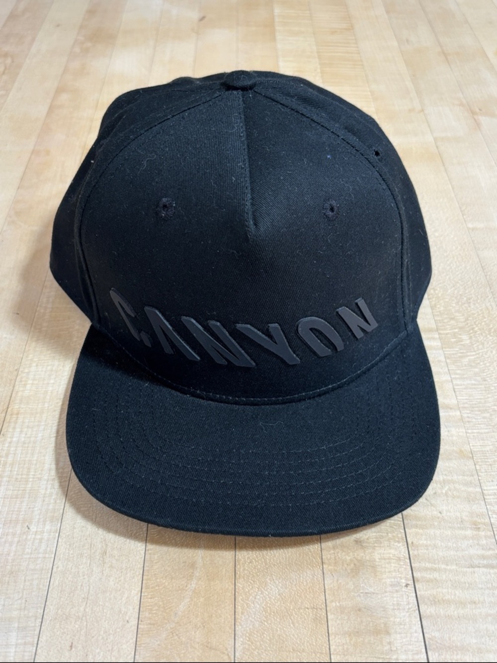 NWOT Canyon Men’s One Size Cycling Black Hat Velcro Closure